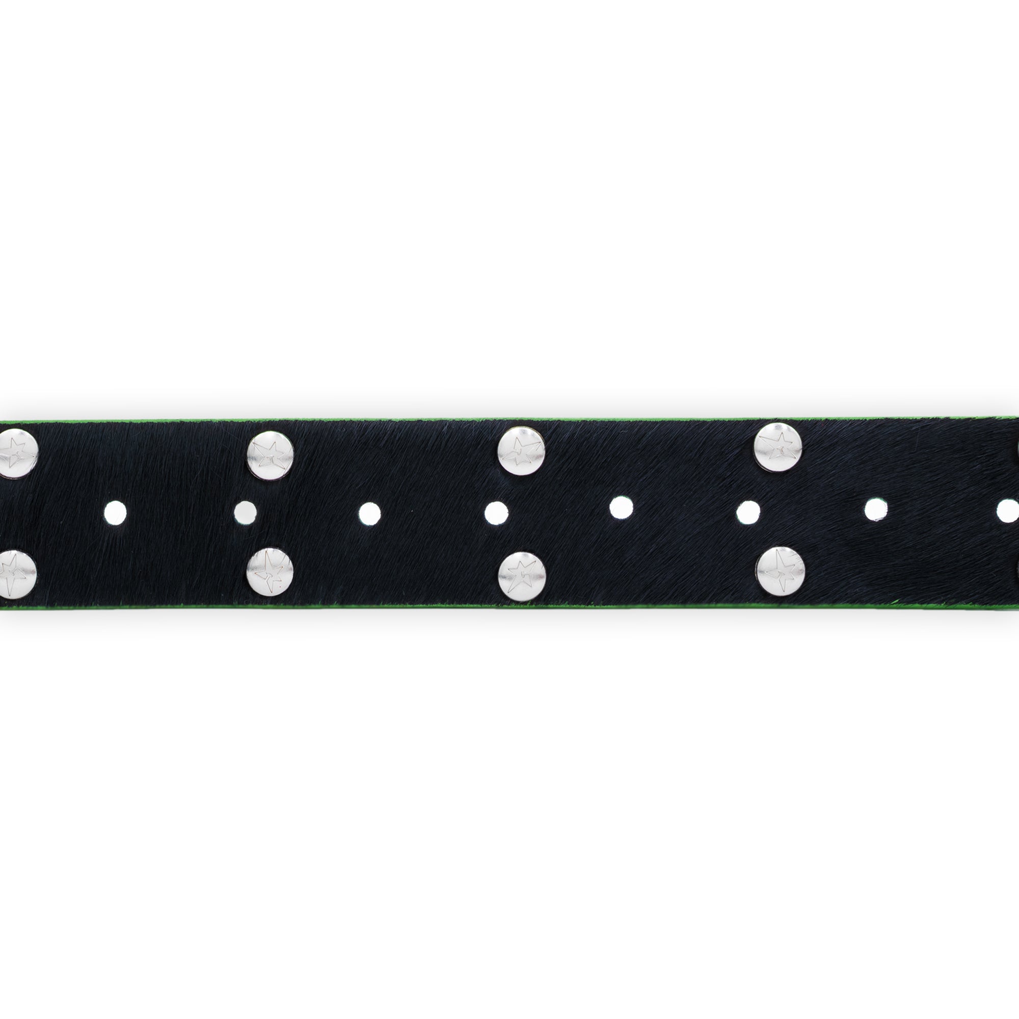 Carpet Company Ponyhair Studded Belt - Black
