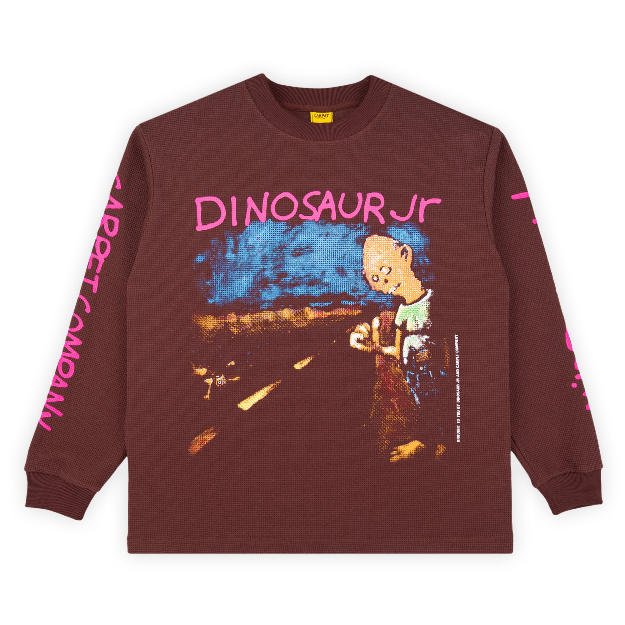Carpet Company Dinosaur Jr. Where You Been Thermal Longsleeve - Brown