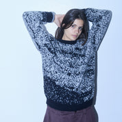 Pass~Port Cave~in Mohair Sweater - Black / Grey