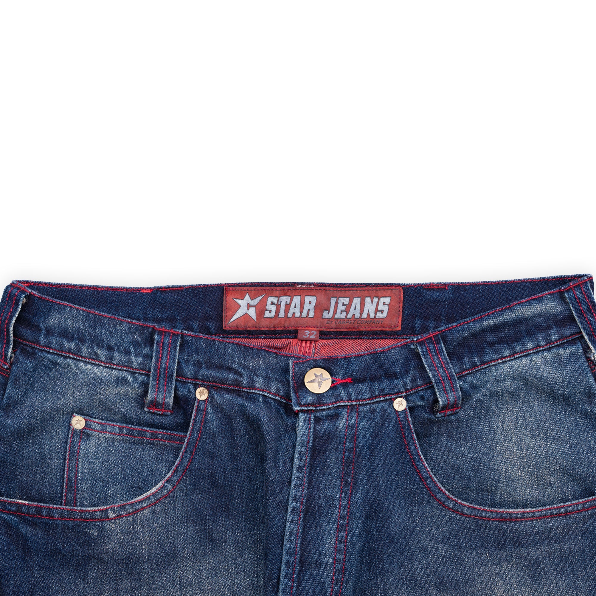 Carpet Company Aged C-Star Jeans - Blue