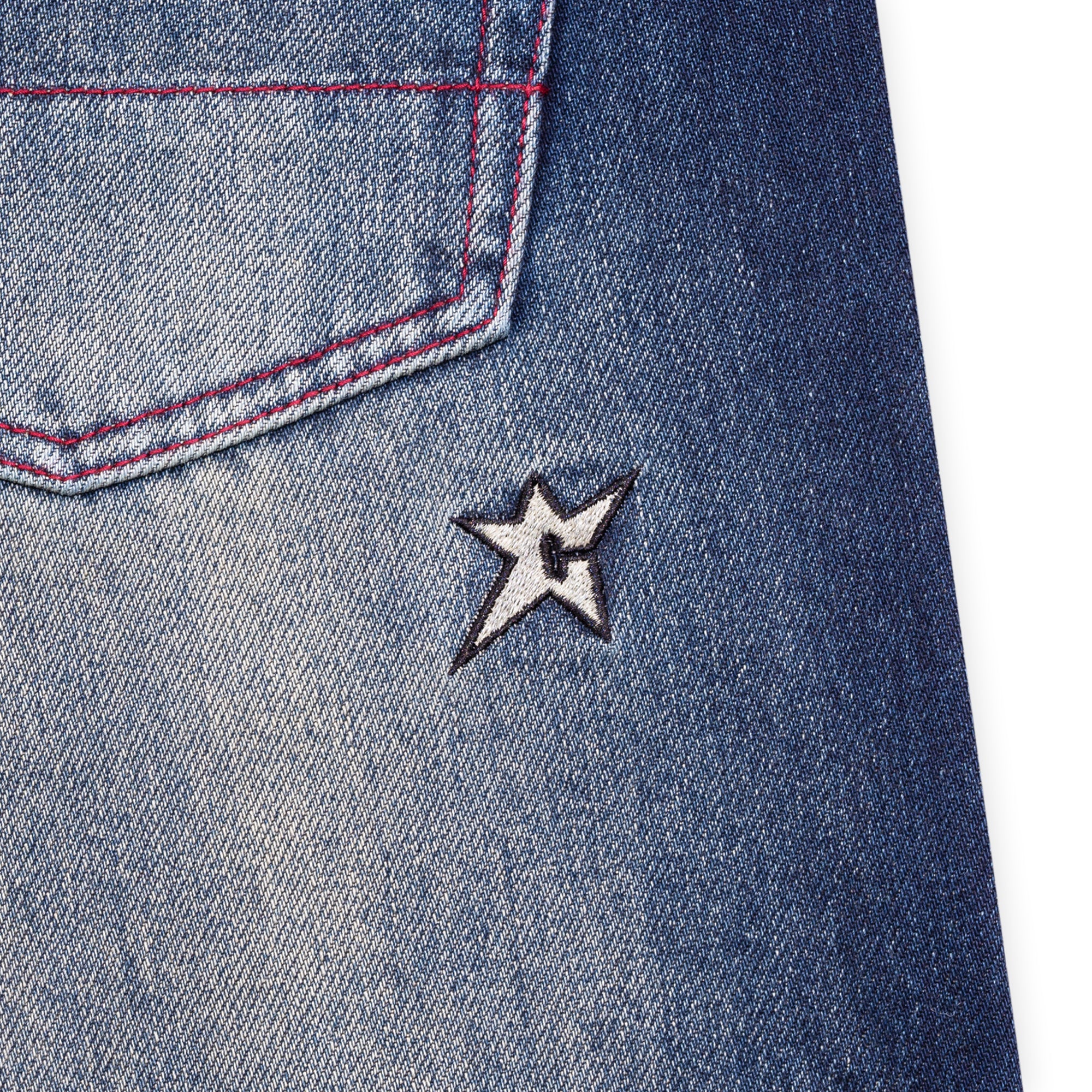 Carpet Company Aged C-Star Jeans - Blue