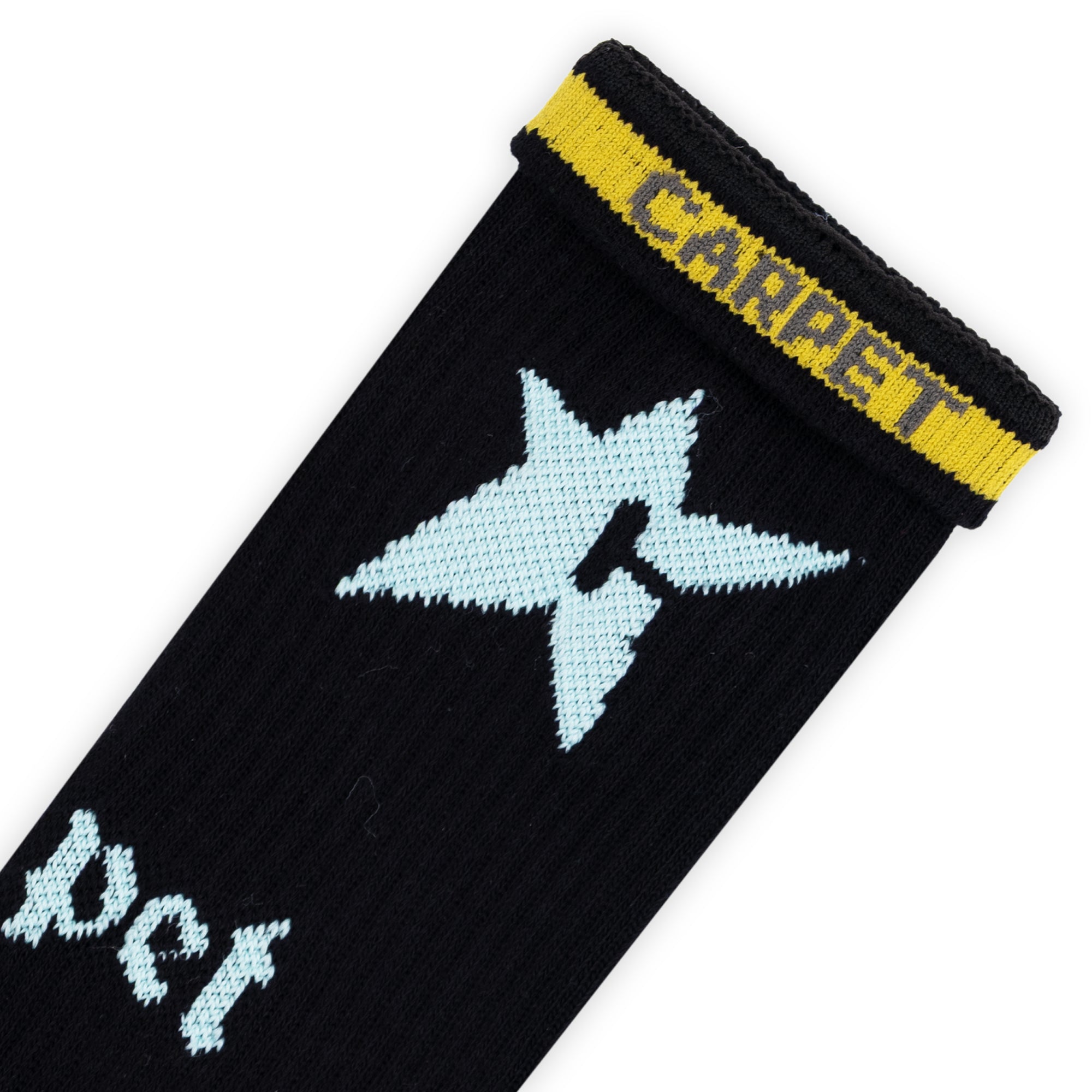 Carpet Company Glow In The Dark C-Star Sock - Black