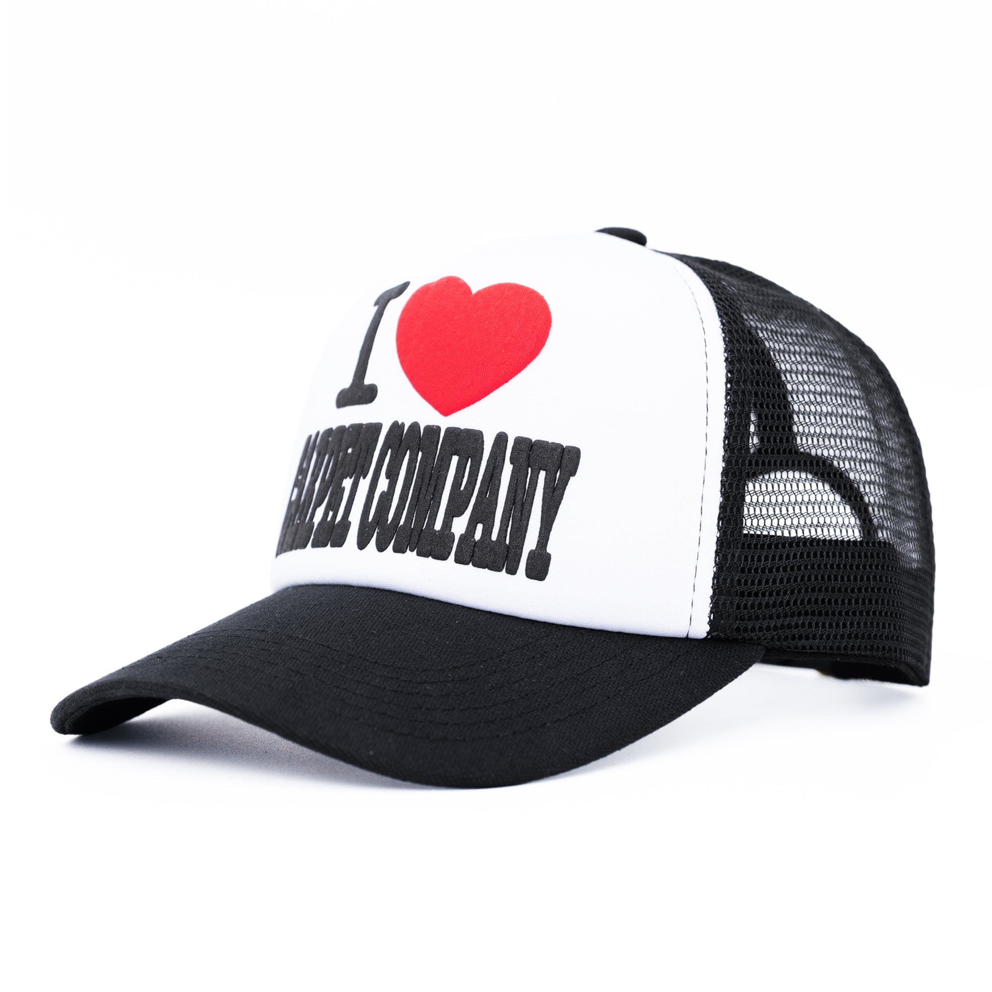Carpet Company I Heart Carpet Trucker Hat - Black