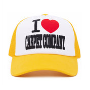 Carpet Company I Heart Carpet Trucker Hat - Yellow