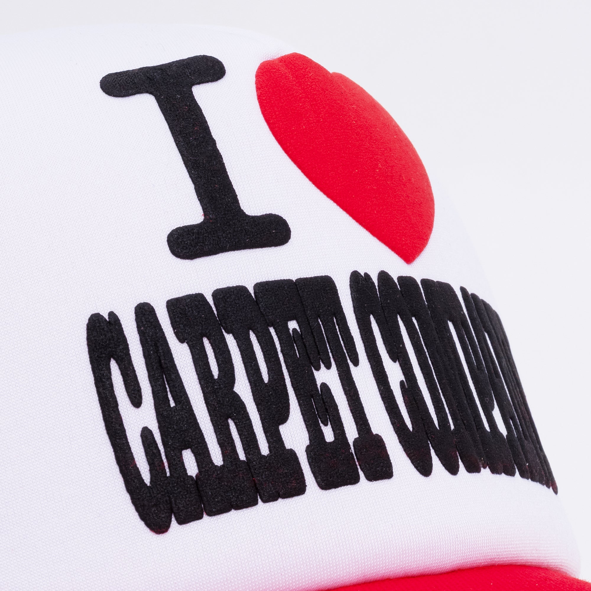 Carpet Company I Heart Carpet Trucker Hat - Red