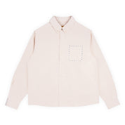 Carpet Company Rhinestone Button Up - Cream