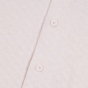 Carpet Company Rhinestone Button Up - Cream