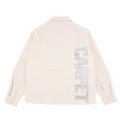 Carpet Company Rhinestone Button Up - Cream
