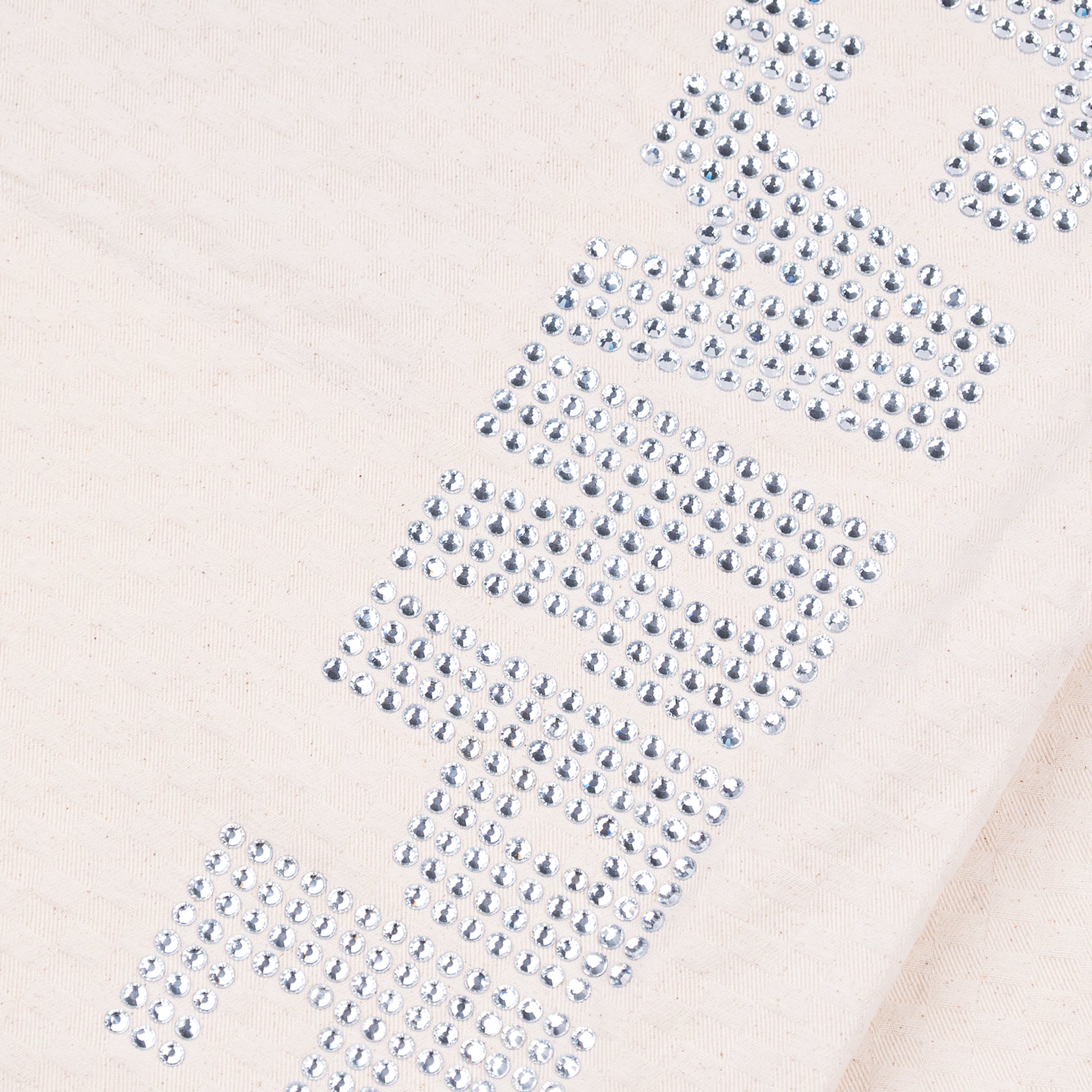 Carpet Company Rhinestone Button Up - Cream