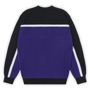 Come Sundown Burn Out Knit - Black / Blue