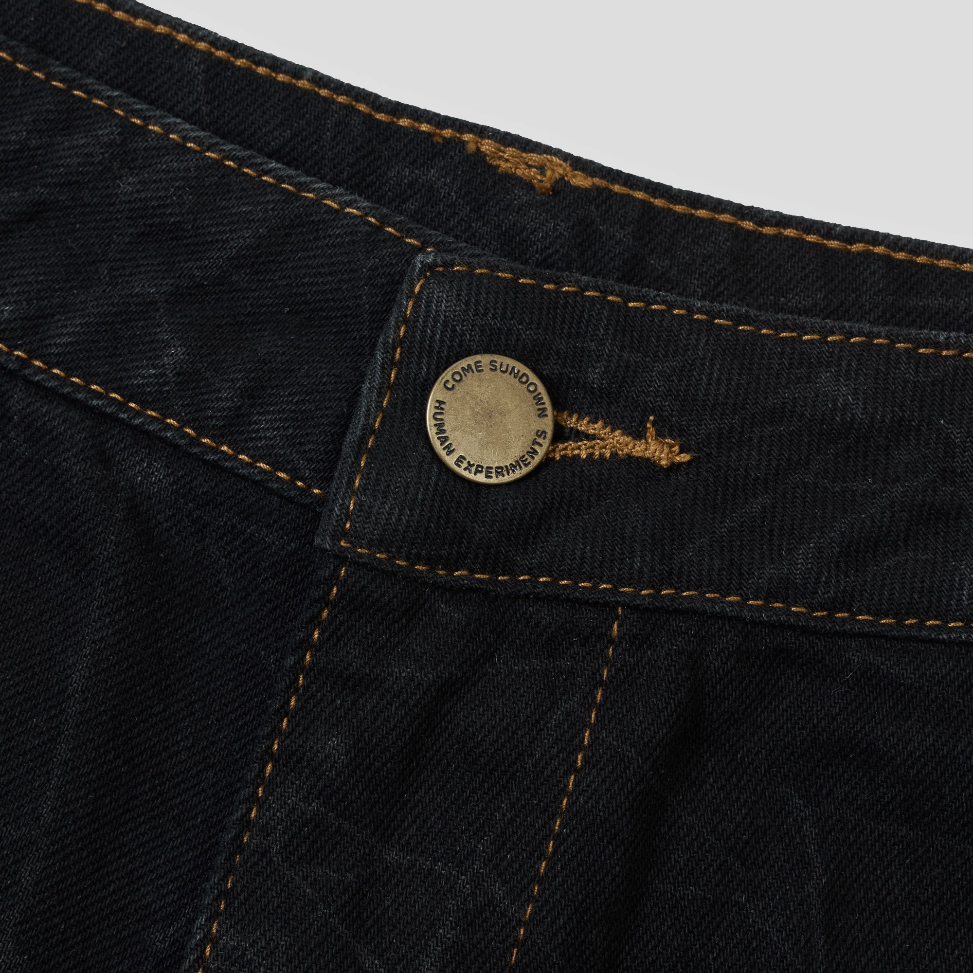 Come Sundown Toil Denim Jean Pants - Black