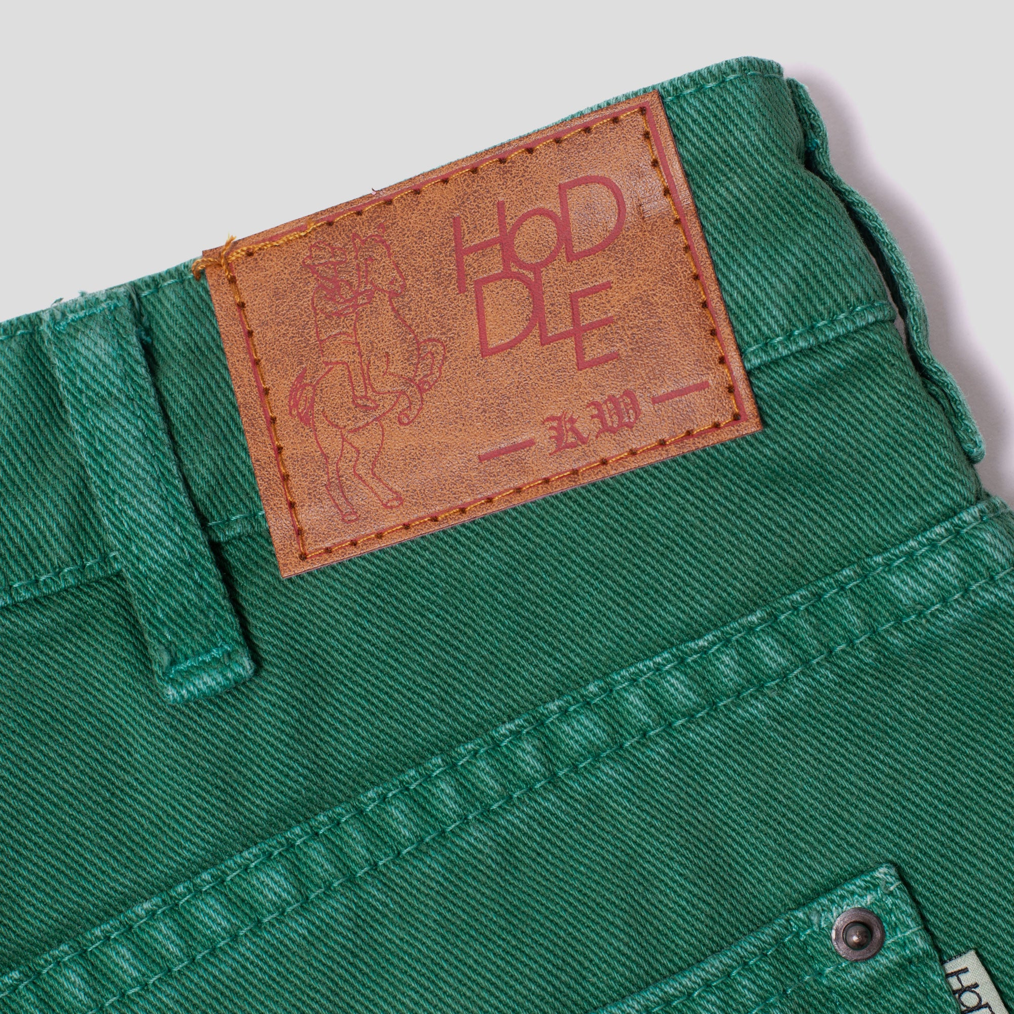 Hoddle Ranger Double Knee Carpenter Jean - Green Wash