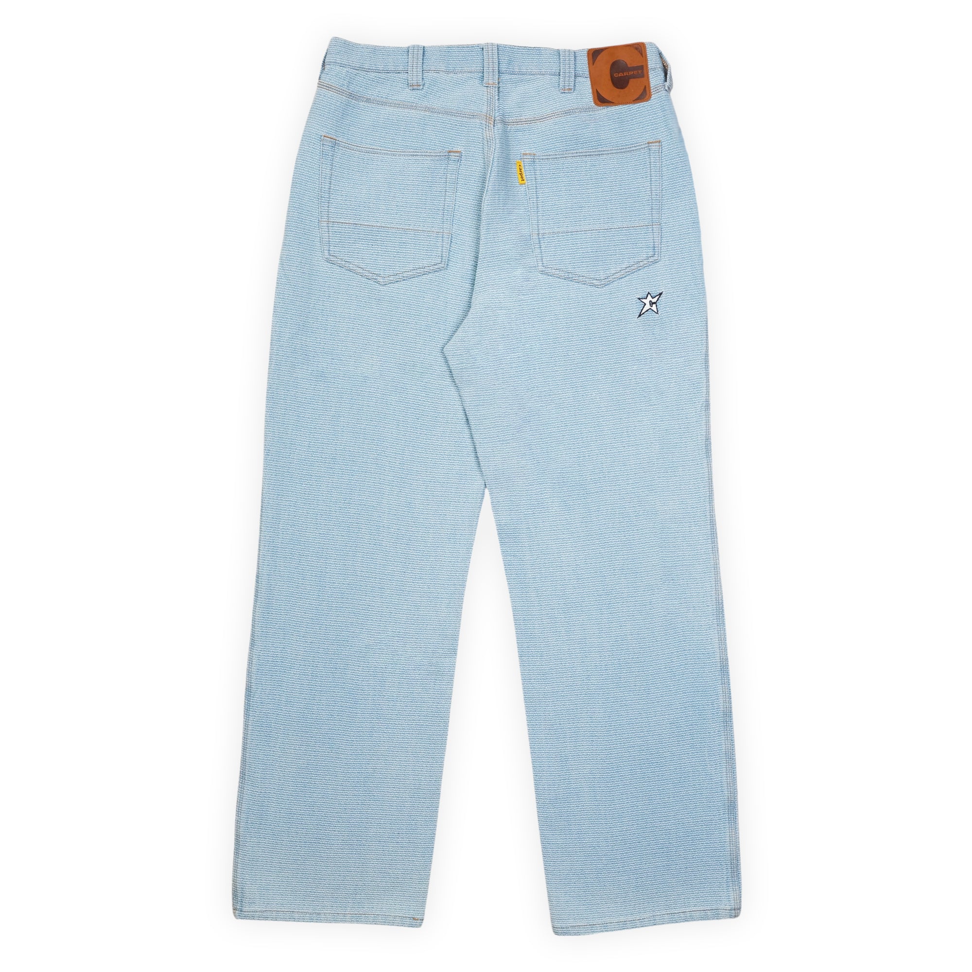 carpet company カーペットカンパニー デニム 32インチ Carpet Company Interlock Stitch Denim Jeans - Blue – Pass~Port
