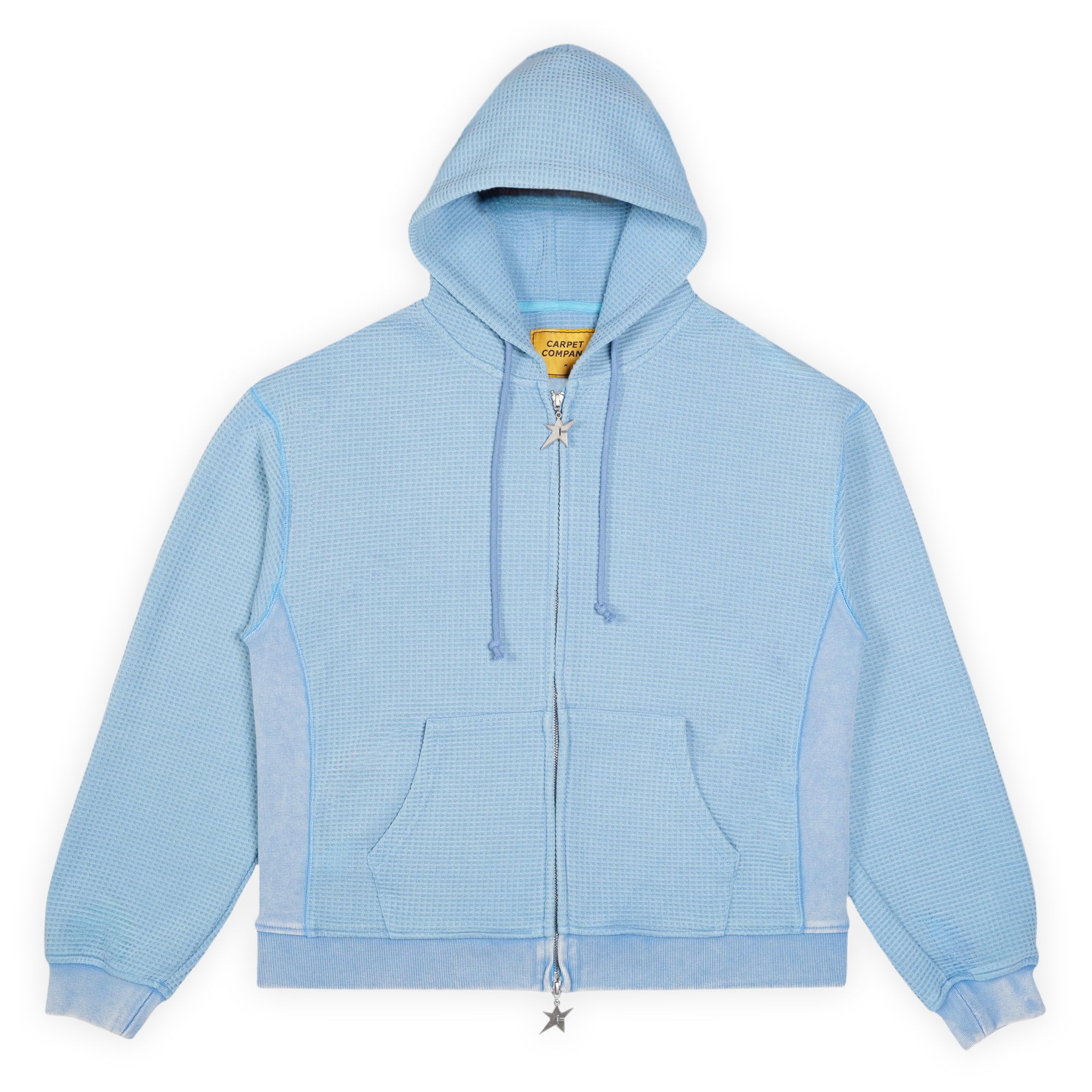 Carpet Company C-Star Double Zip Thermal Hoodie - Baby Blue – Pass