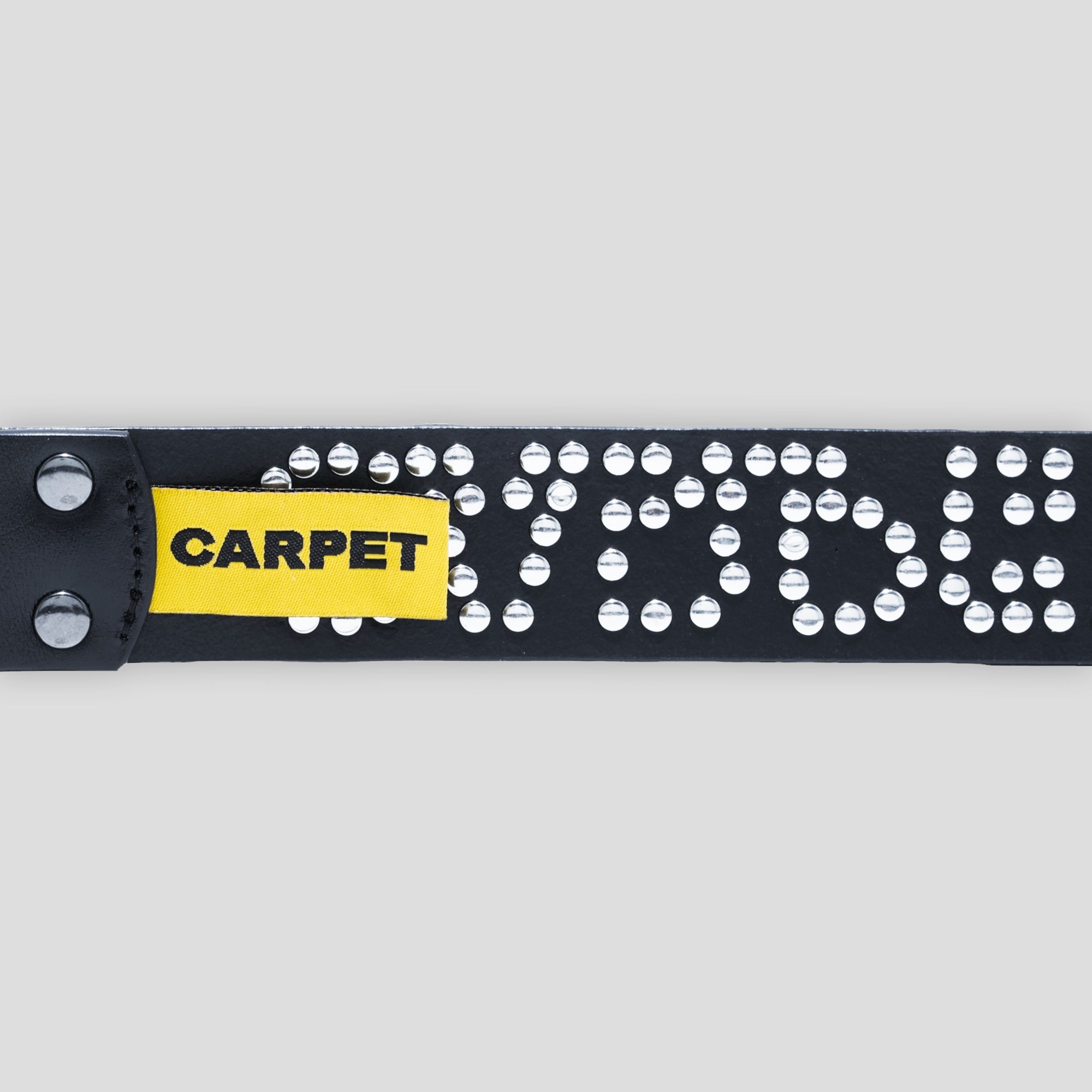 Carpet Company Riveted Leather Belt - Black