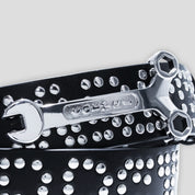 Carpet Company Riveted Leather Belt - Black