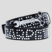 Carpet Company Riveted Leather Belt - Black