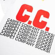Carpet Company C.C. Sucks Tee - White