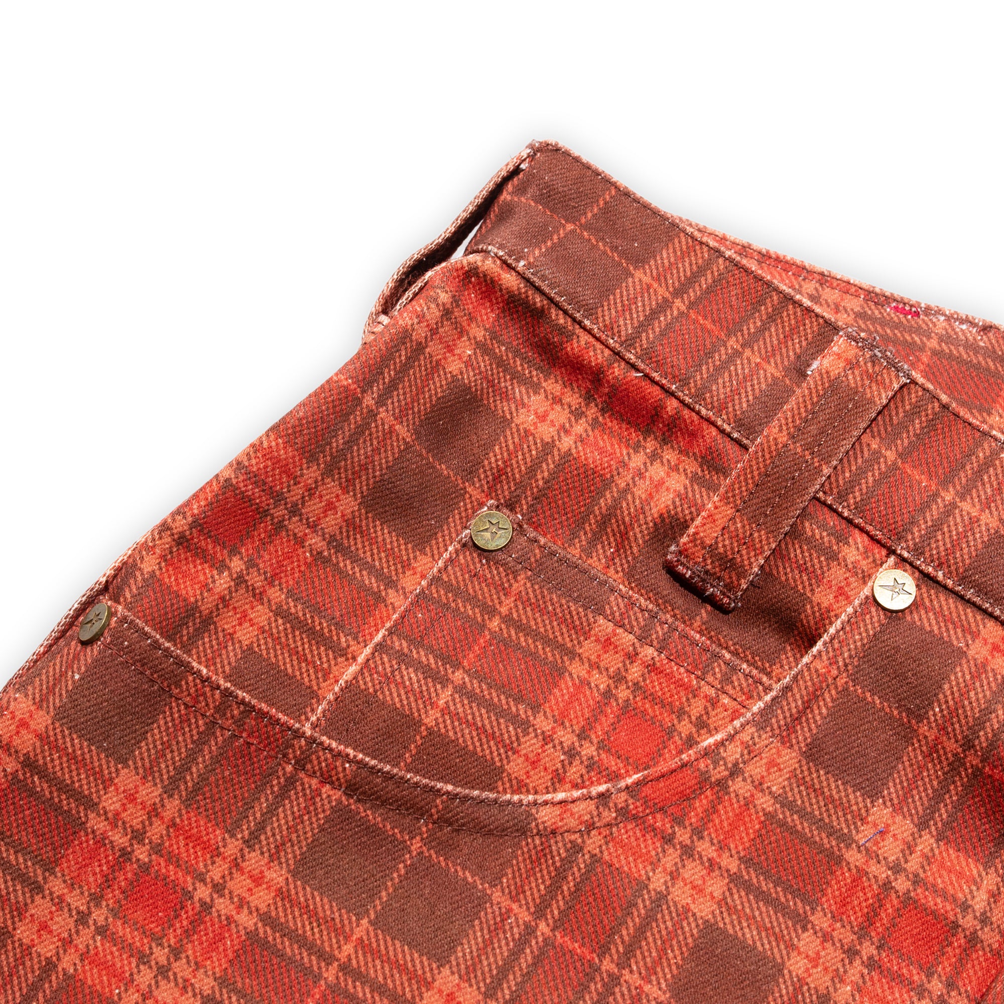 Carpet Company C-Star Plaid Jeans - Brown