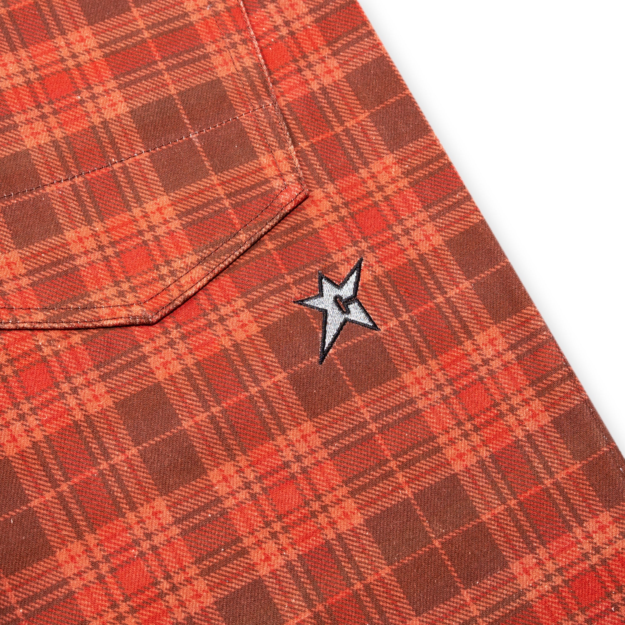 Carpet Company C-Star Plaid Jeans - Brown