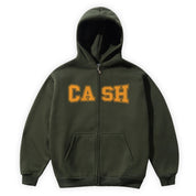 Cash Only Campus Zip-Thru Hood - Fatigue