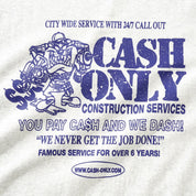 Cash Only Dash Tee - Ash