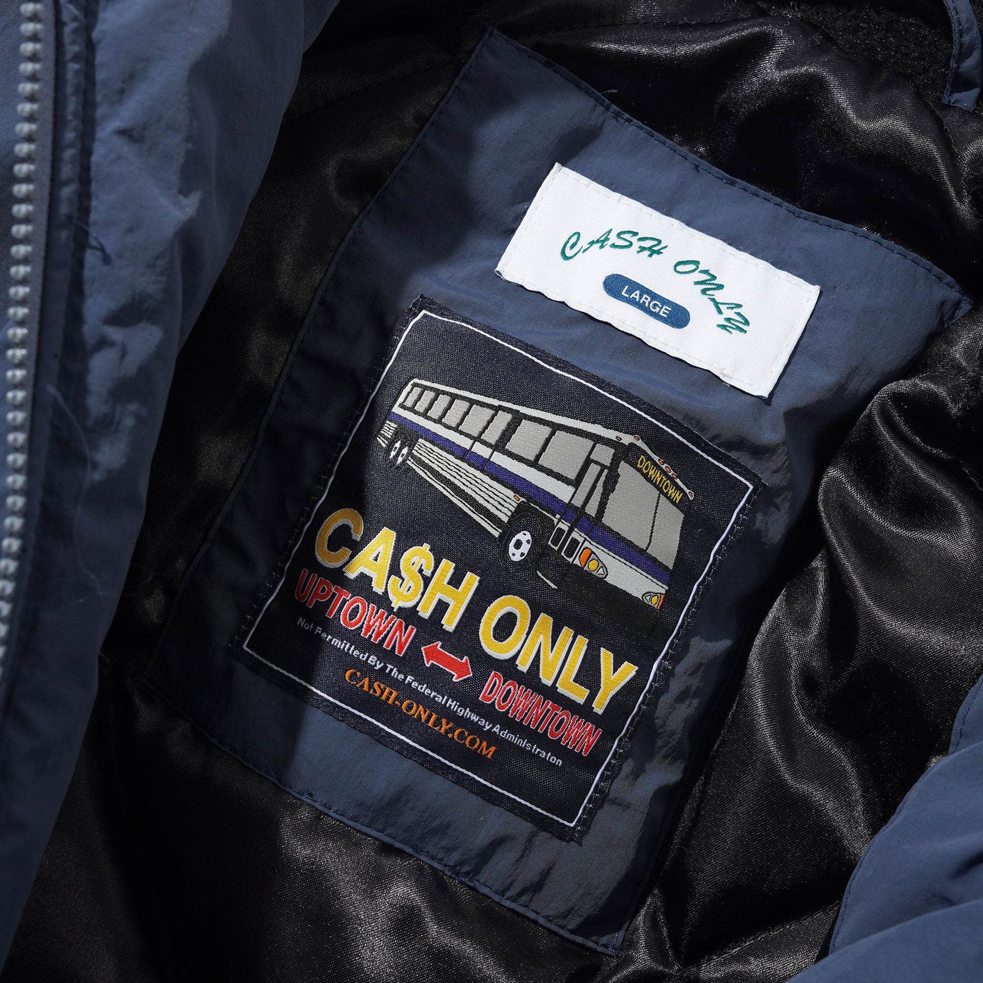 Cash Only Transport Work Jacket - Navy