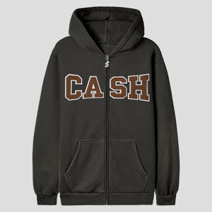 Cash Only Campus Zip-Thru Hood - Charcoal