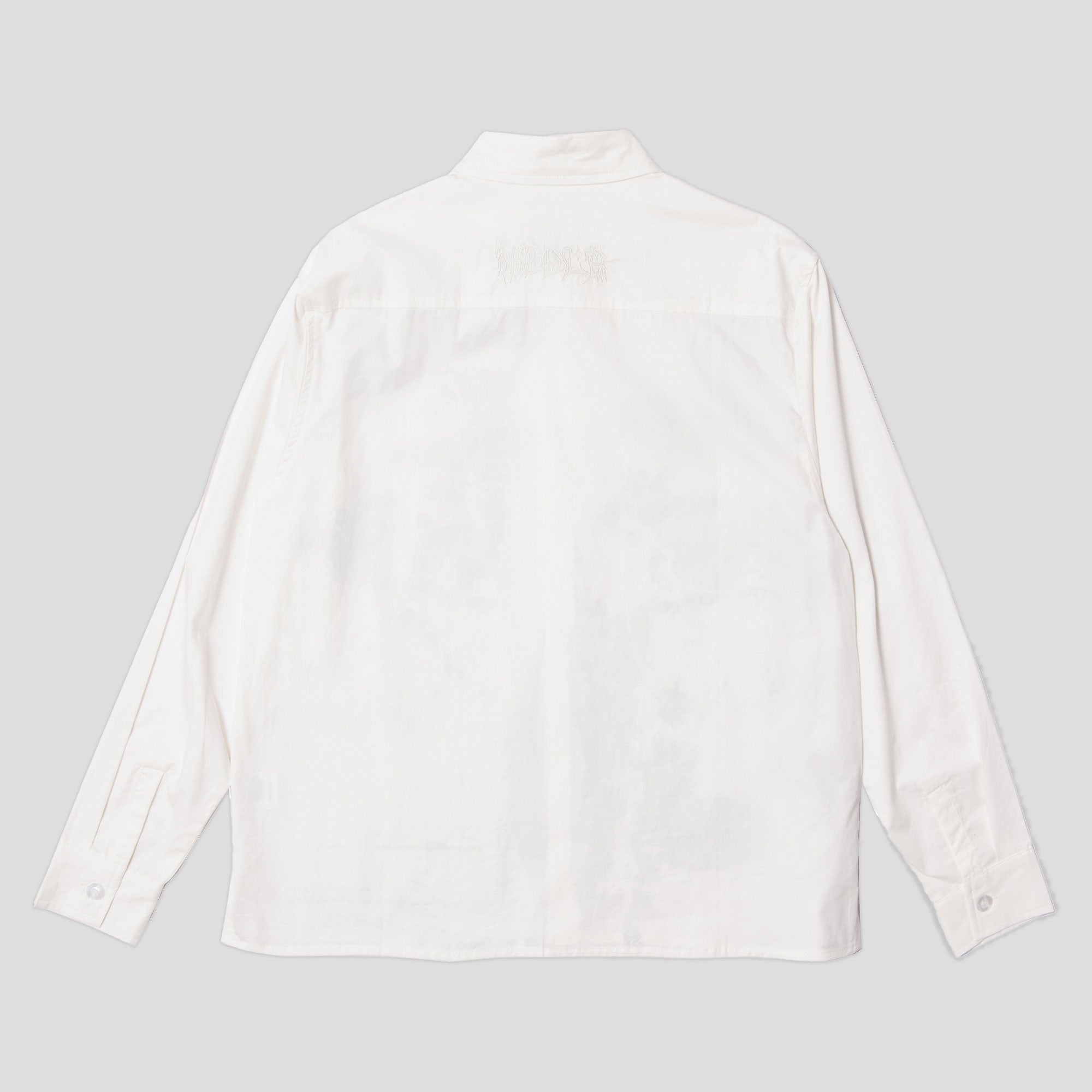 Hoddle Concrete Oxford Shirt - White