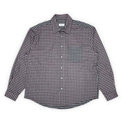 Dancer Split Checked Shirt - Red