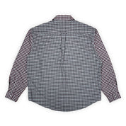 Dancer Split Checked Shirt - Red