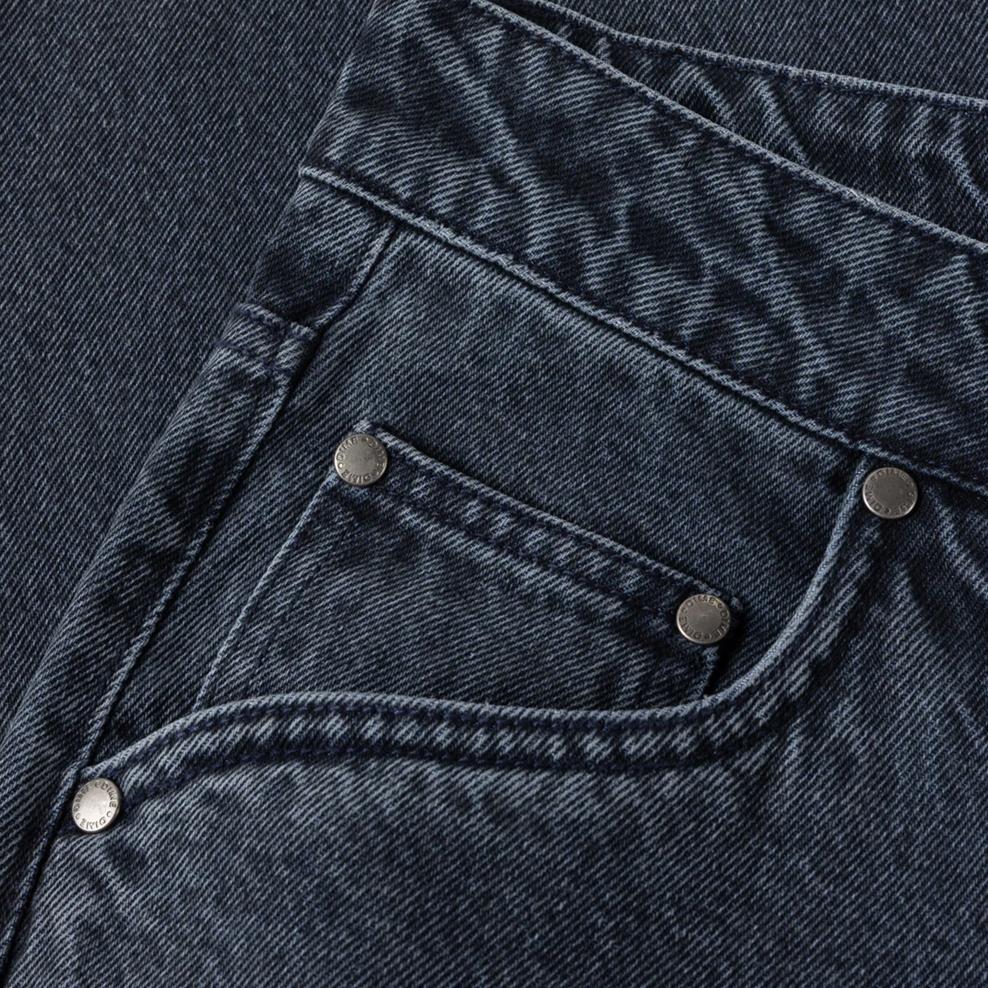 Dime Baggy Denim Pants - Overdyed Blue