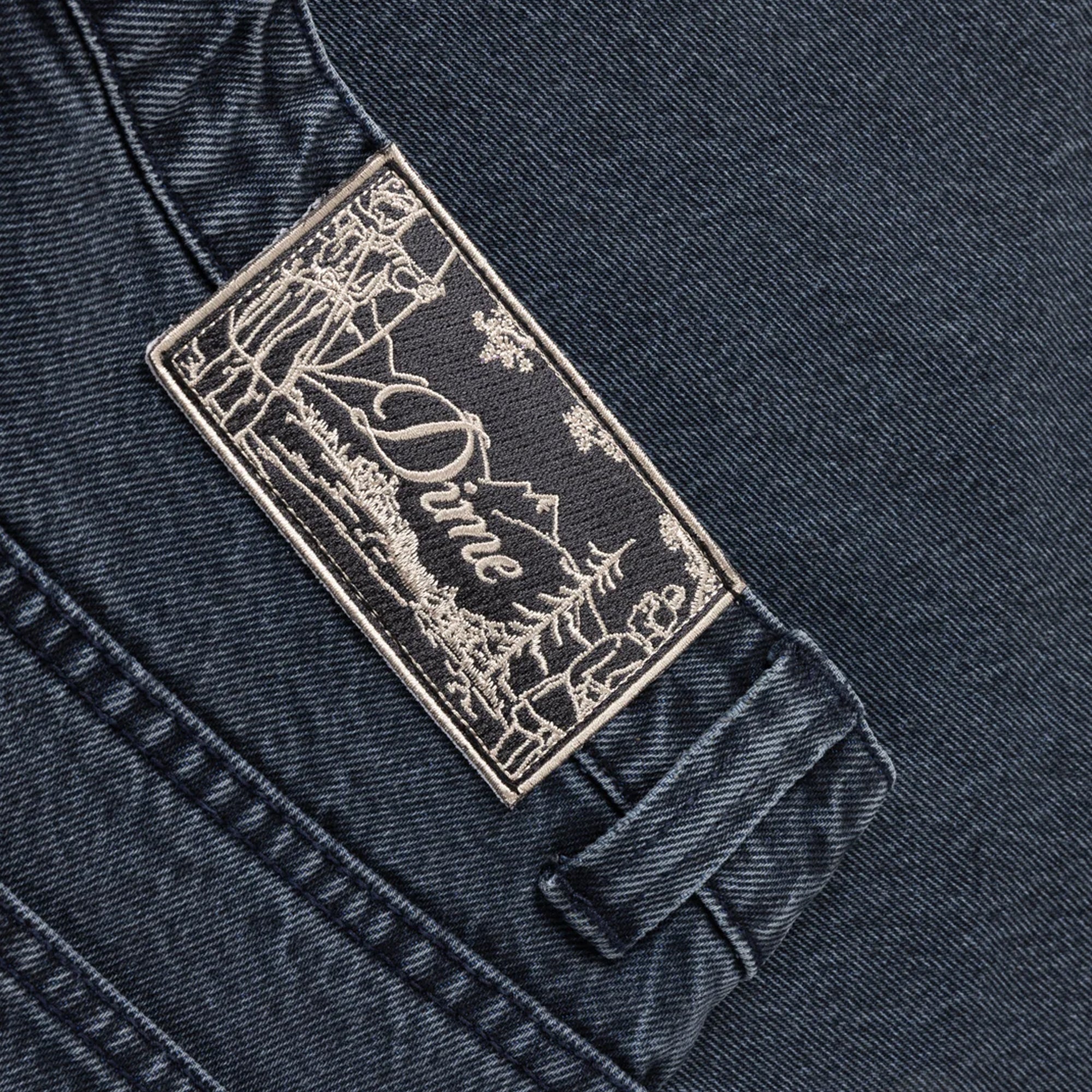 Dime Baggy Denim Pants - Overdyed Blue