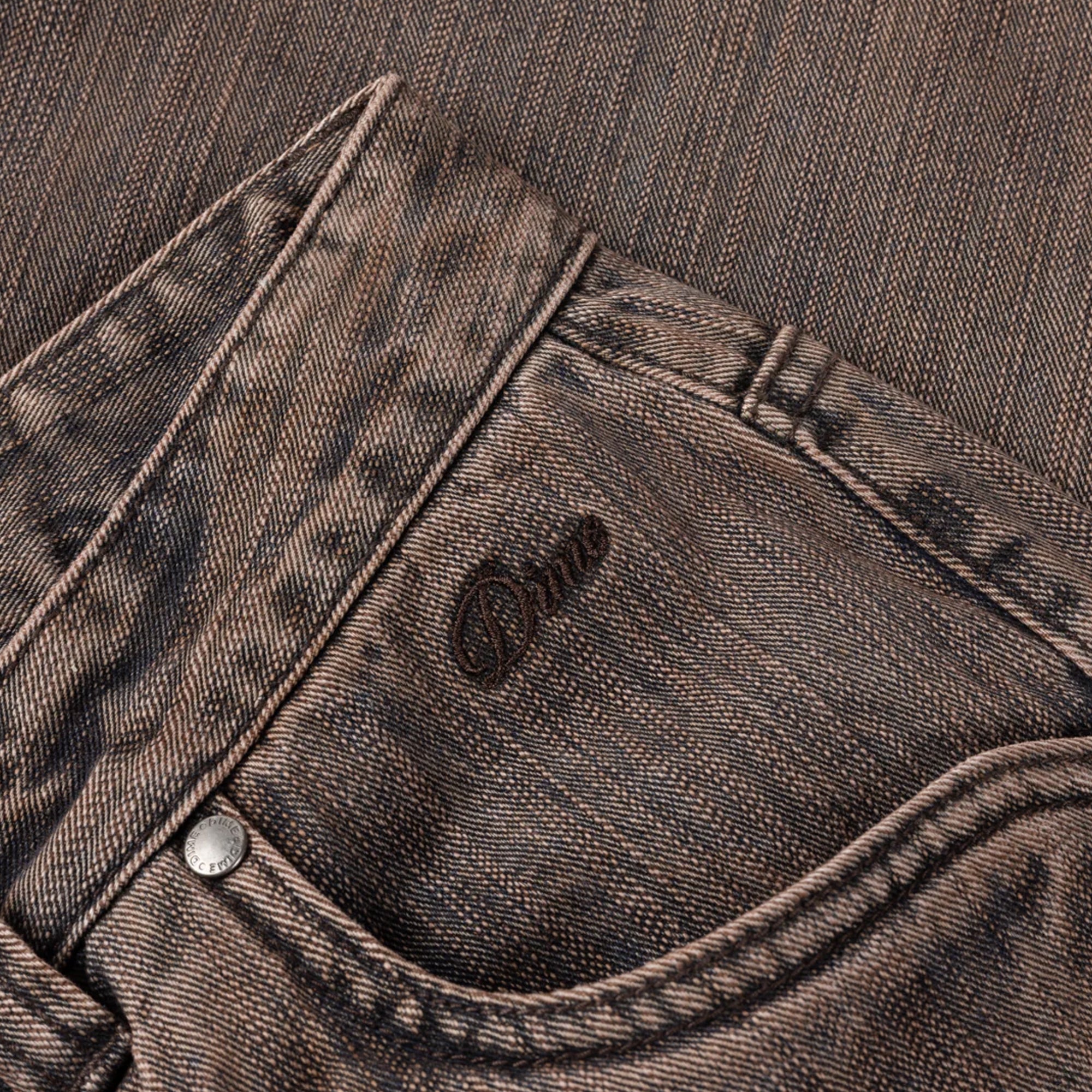 Dime Relaxed Denim Pants - Premium Brown – Pass~Port