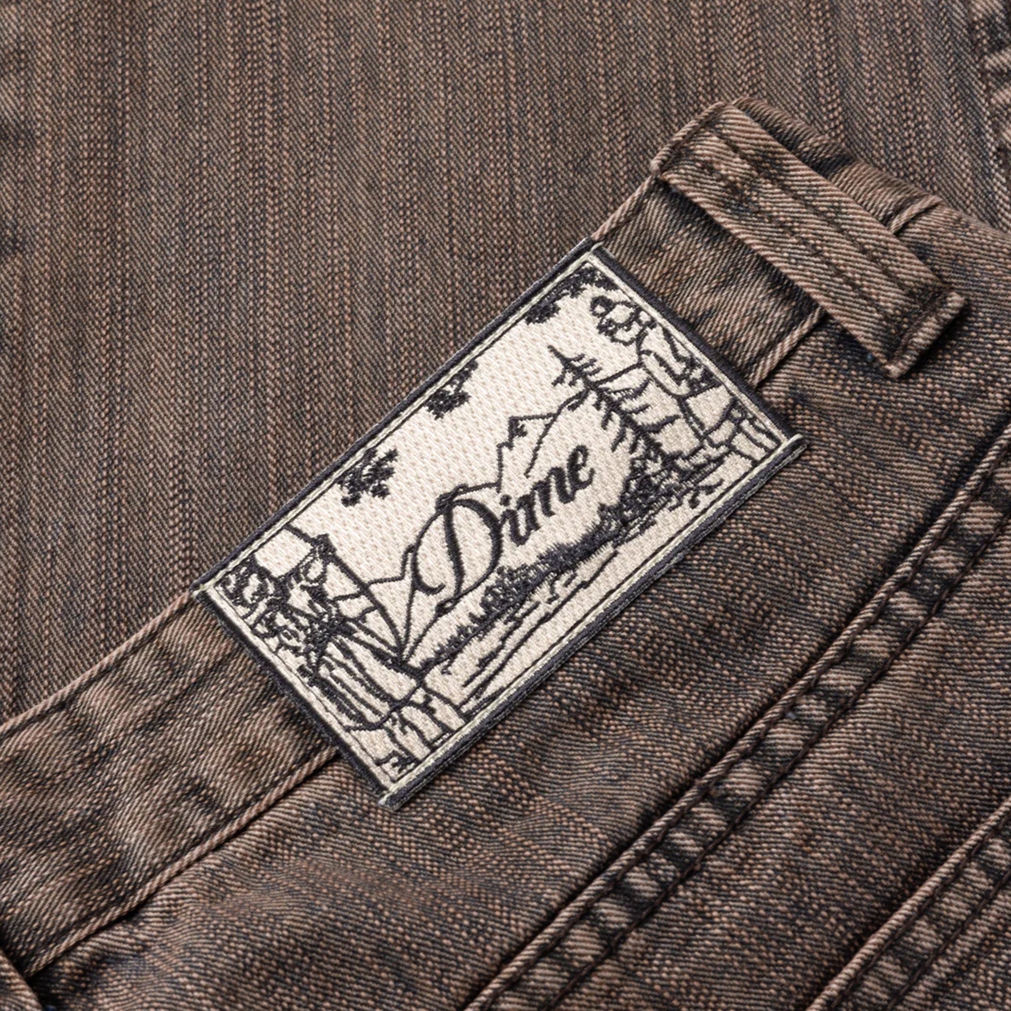 Dime ダークブラウン ワイドパンツ ジーンズ Dime/ダイム デニムパンツ Baggy Denim Pants メンズ