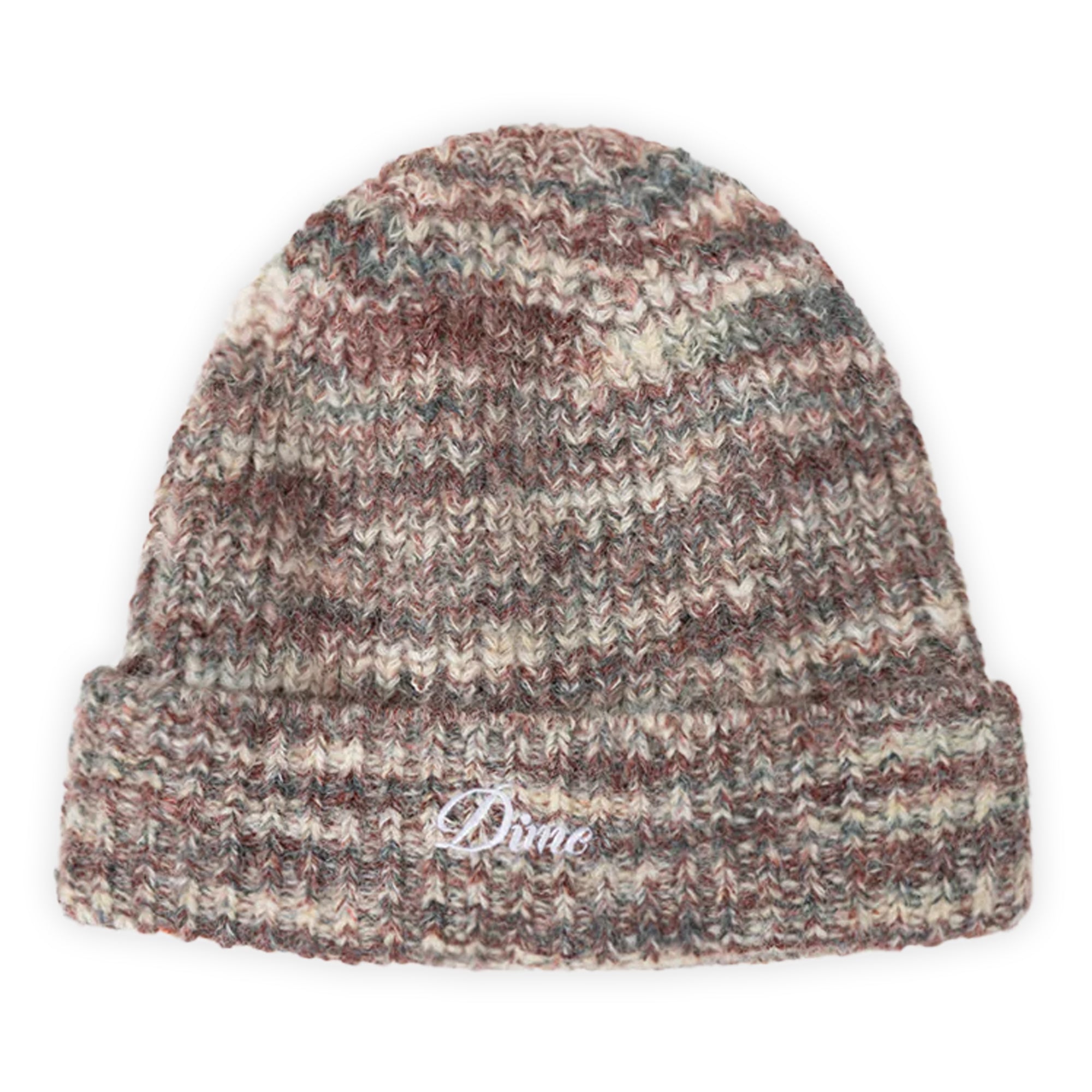 Dime Fuzzy Fold Beanie - Blush Multi – Pass~Port