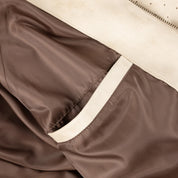 Dime Perforated Faux Suede Jacket - Tan