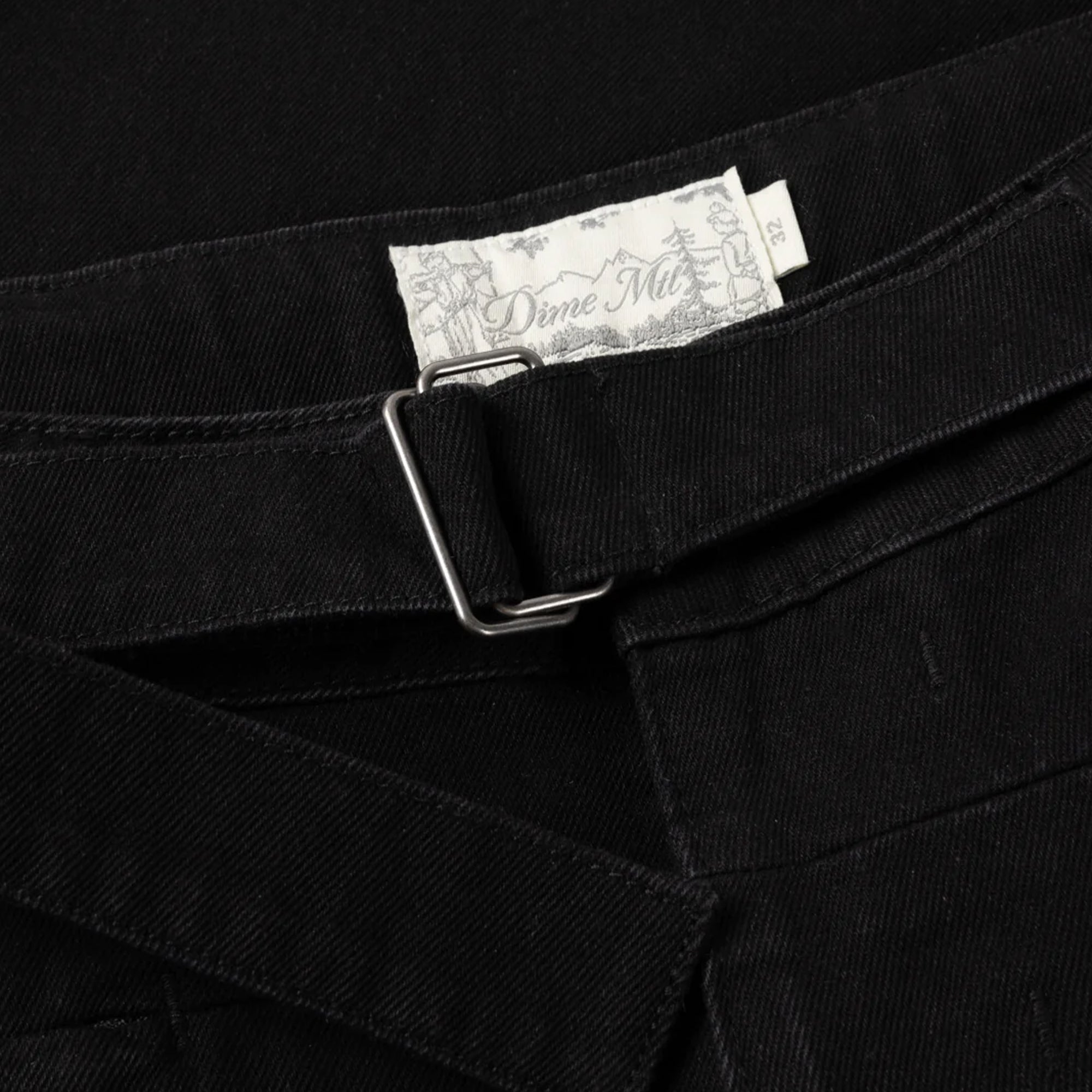 Dime Tech Denim Shorts - Black – Pass~Port