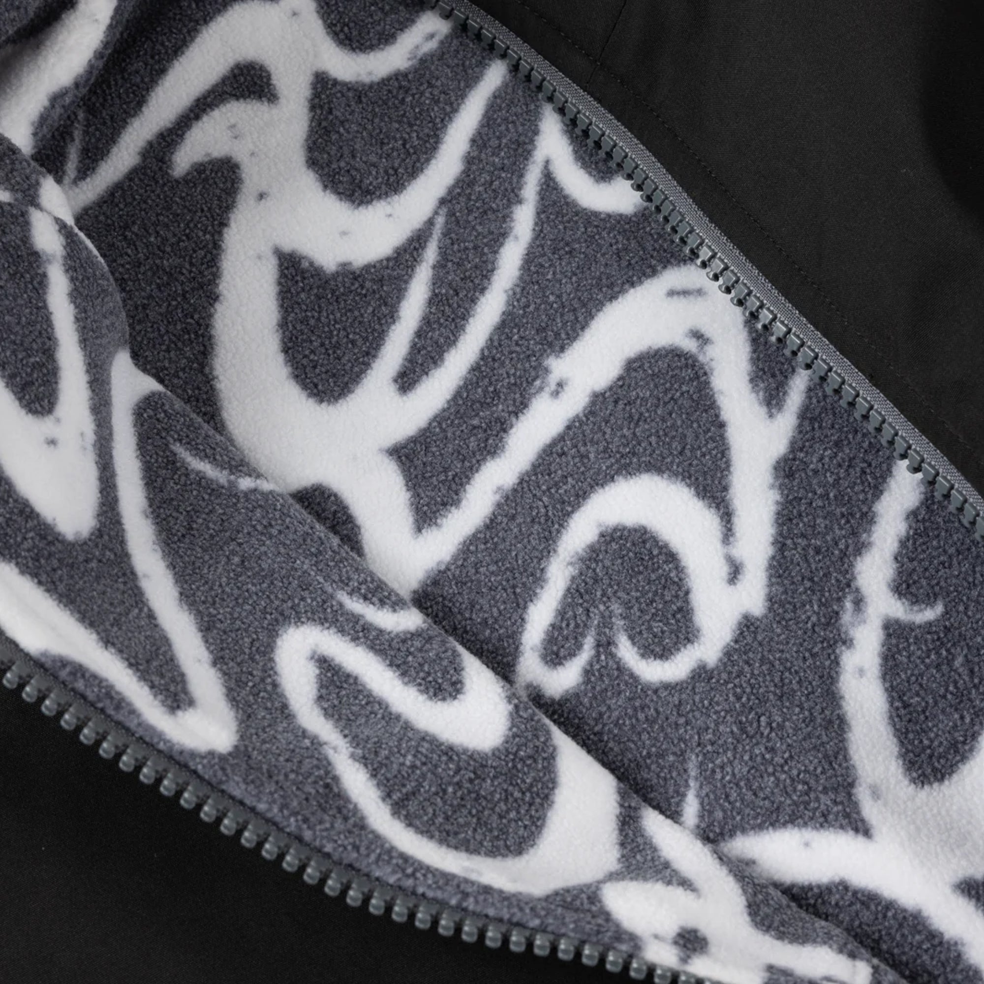 Dime Reversible Chilling Fleece - Gray / Black