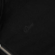 Dime Cropped Zip Hoodie - Black