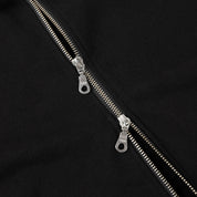 Dime Cropped Zip Hoodie - Black