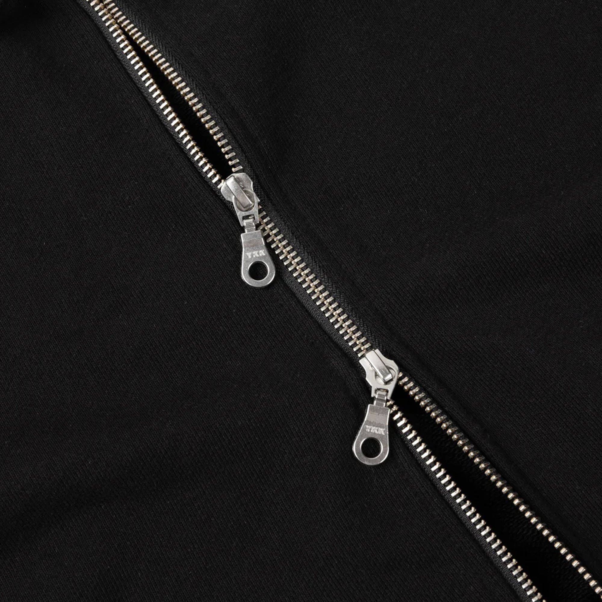Dime Cropped Zip Hoodie - Black
