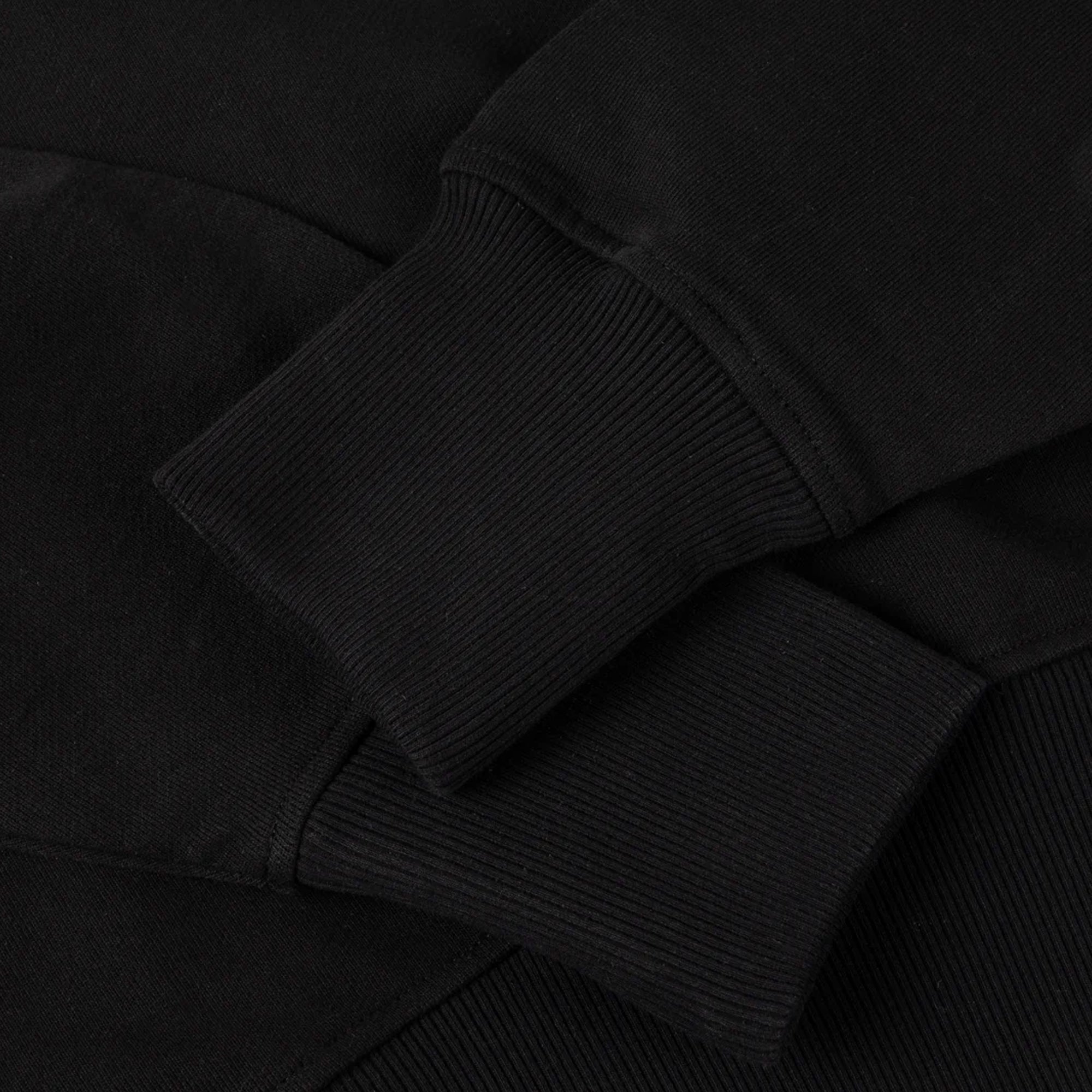 Dime Cropped Zip Hoodie - Black