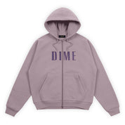 Dime Blocks Zip Hoodie - Stone Mauve