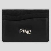Dime Leather Cardholder - Black / Cherry