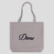 Dime Cursive Chenille Tote Bag - Concrete