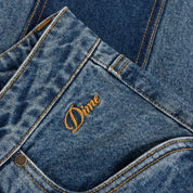 Dime Baggy Denim Pants - Knowtomatic Blue