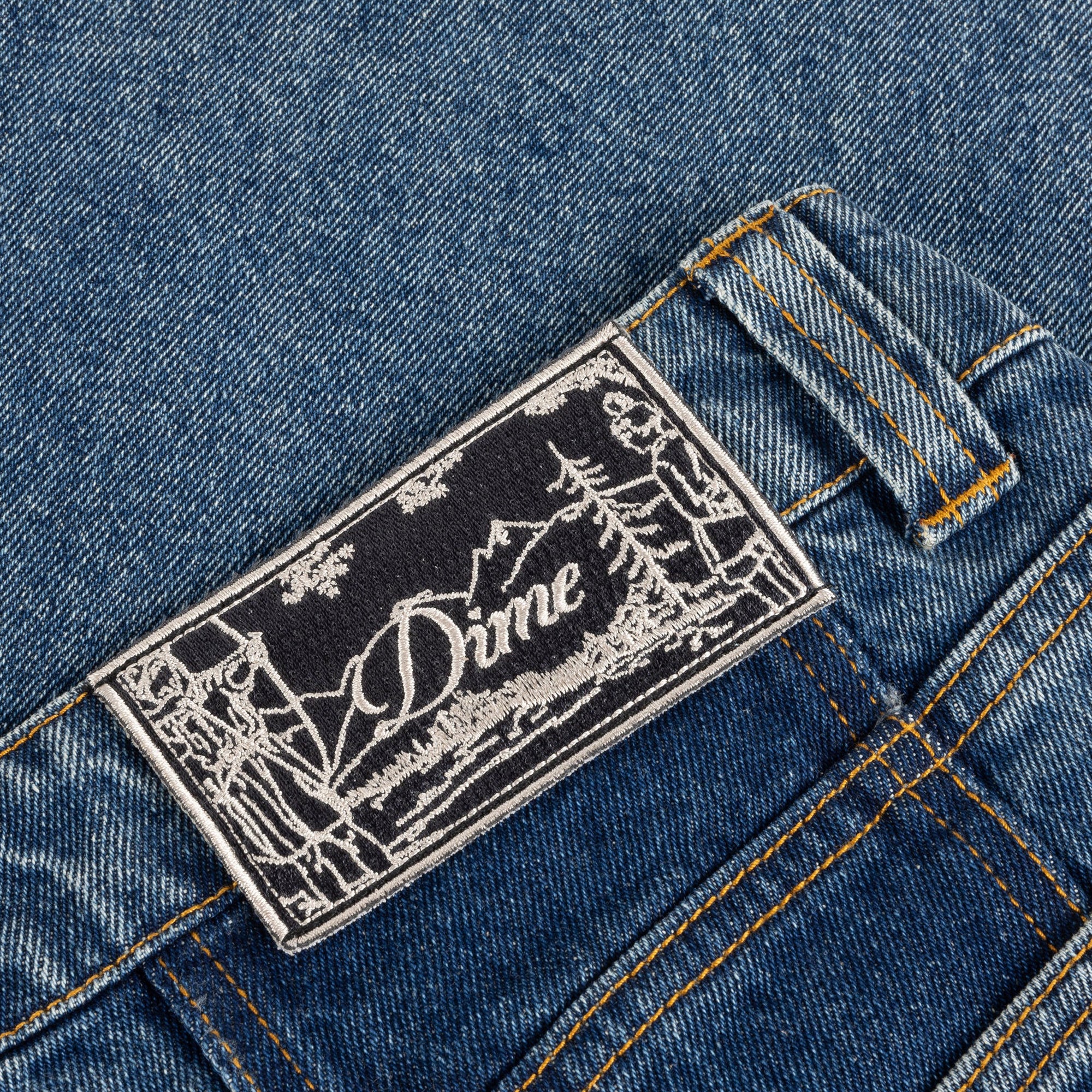 Dime Baggy Denim Pants - Knowtomatic Blue