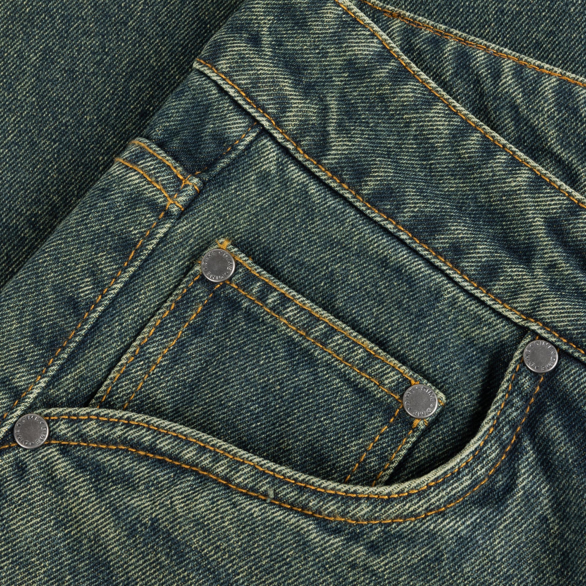 Dime Baggy Denim Pants - Sandblasted Pine