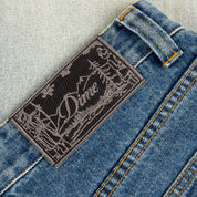 Dime Straight Denim Pants - Dipped Sandblasted Indigo